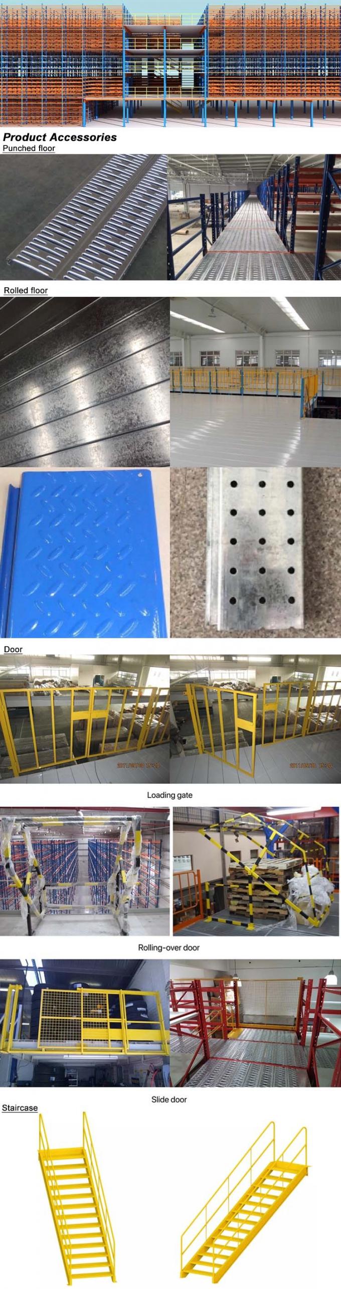 कंपाउंड स्ट्रक्चरल हाई लेवल मेज़ानिन रैक वेयरहाउस स्टील प्लेटफॉर्म 1