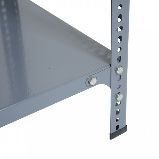 स्लॉट एंगल लाइट ड्यूटी बोल्टलेस रिवेट शेल्फिंग आयरन एंगल स्टील रैक 4